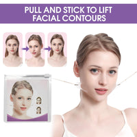Bettinay 80 PCS Face Lift Tape Invisible with 16 Lifting Ropes, Instant Facelift Sticke for Skin Firming Makeup Lifting Tool