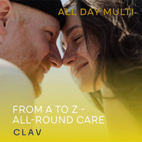 CLAV All Day Multi - A-Z Multivitamins and Minerals - 30 Valuable Vitamins, Minerals, Trace Elements & Plant Extracts - All in One Premium Multi Vitamin for Men and Women - Natural & Vegan