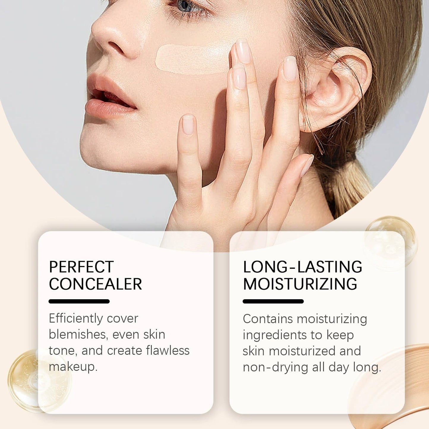 SingHao CC Cream Foundation,Full Coverage F/oundation with SPF 50,Primer Makeup,Concealer Fo/undation M/akeup,Colour Correcting Full Coverage Fou/ndation,SPF Primer,Makeup Primer for Face,Liquid Foundation