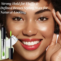 OuXing 2PCS 3D Eyebrow Gel,Brow Gel,Waterproof Eyebrow Gel Clear,Long Lasting Cle-ar Brow Gel,Bro-w G-el Clear,Brows Styling Wax for Natural-Looking,Quick Drying & Non Sticky,Eyeb-row Brush,Eyeb-row Wax Kit