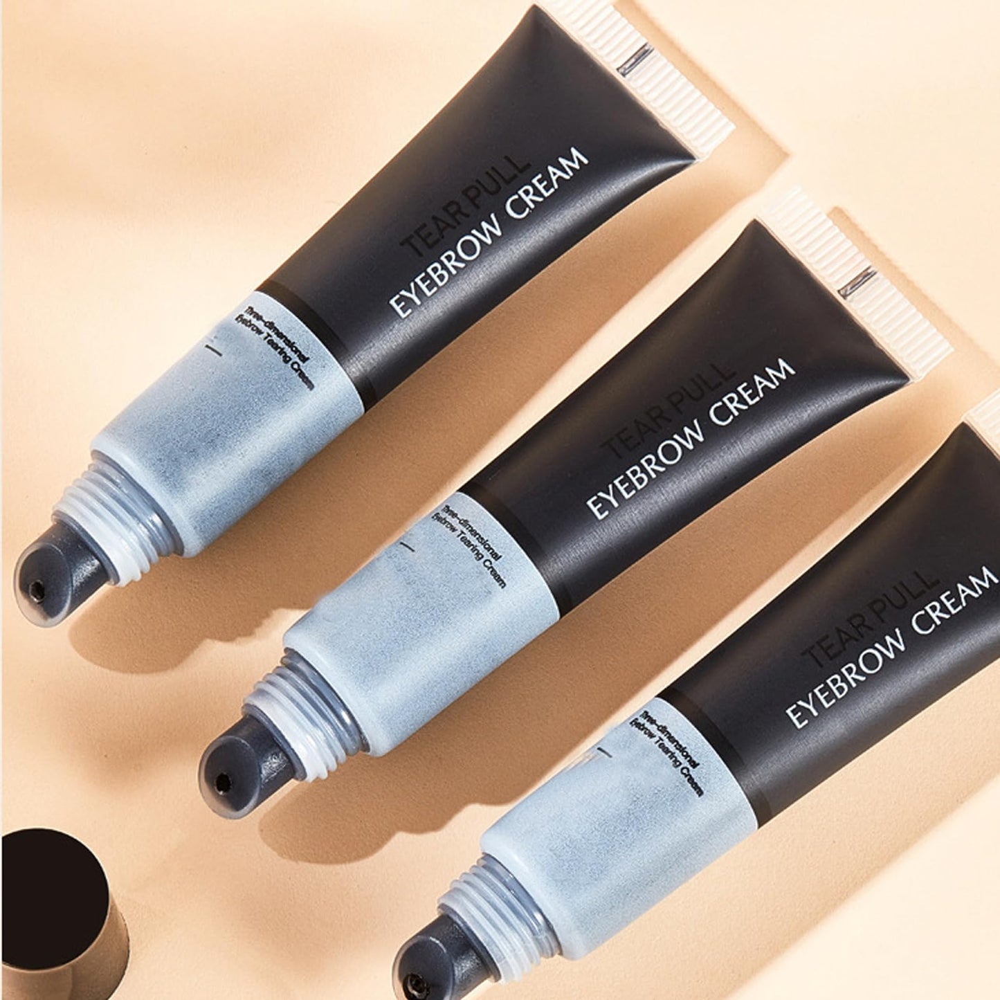 GEEWHILE Eyebrow Tint Tattoo Peel Off Eyebrow Gel Semi-Permanent Colour Brow Tattoo Gel Lasts Up To 3 Days, Waterproof Brow Tint With 10Pcs Eyebrow Stamp Stencil, Eyebrow Makeup Gift For Women(Dark Brown)