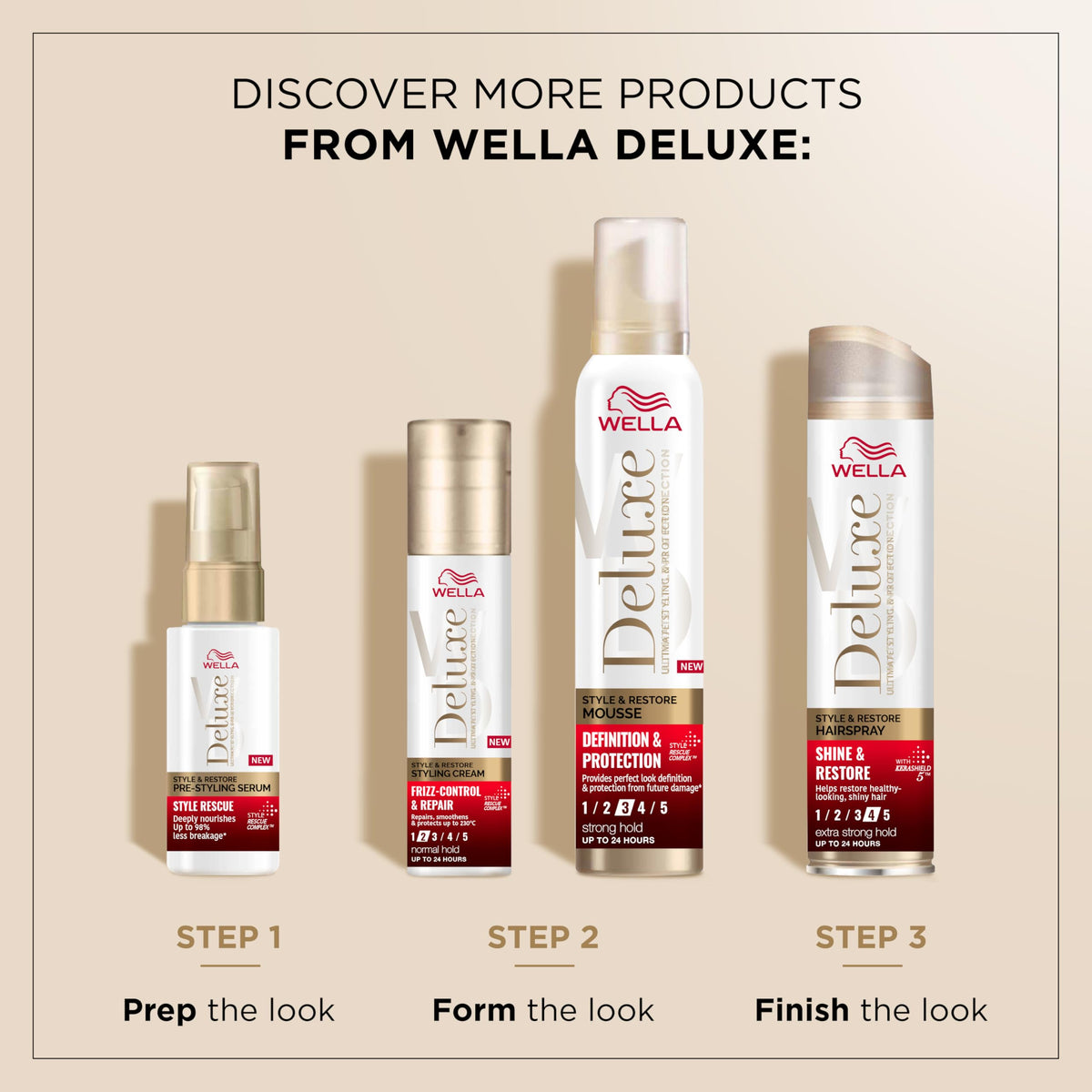 WELLA Wella Deluxe Style Rescue Pre-Styling Serum, 50ml