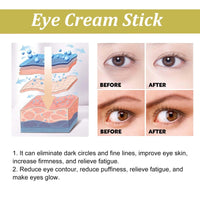 SingHao Snail Peptide Eye Cream Stick,Anti-Aging E/ye C/ream for Puffiness,Collagen Anti Wrinkle Ey/e Balm S/tick,Ey/e Serum Stick for Eye Bags,Under Ey/e Cream,Anti Wrinkle E/ye Cream,Eye Bag Balm for Woman