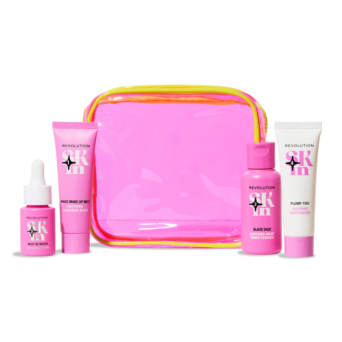 Revolution Skincare London Revolution Skin, Go Gentle 4 Step Starter Kit, Skincare Set Includes Cleanser, Toner, Serum & Moisturiser, Vegan & Cruelty-Free, 4 Products Included