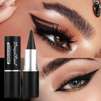 Black Gel Eyeliner Pencil, Dulele 2 Colors Natural Cream Waterproof Smudge Proof Eye Liner Black, Multi-Use Eyeliner Stick & Face Paint Stick Makeup, Eye-liners for Women Girls (Black & Coffee)
