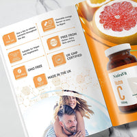 NUTRA C - Vitamin C 1000mg - 30 Chewable Tablets - High Strength Vegan Tablets - Gluten Free | Orange Flavoured - with Rosehip, Hesperidin & Acerola - Manufactured in a UK MHRA GMP Facility - NUTRAVIT
