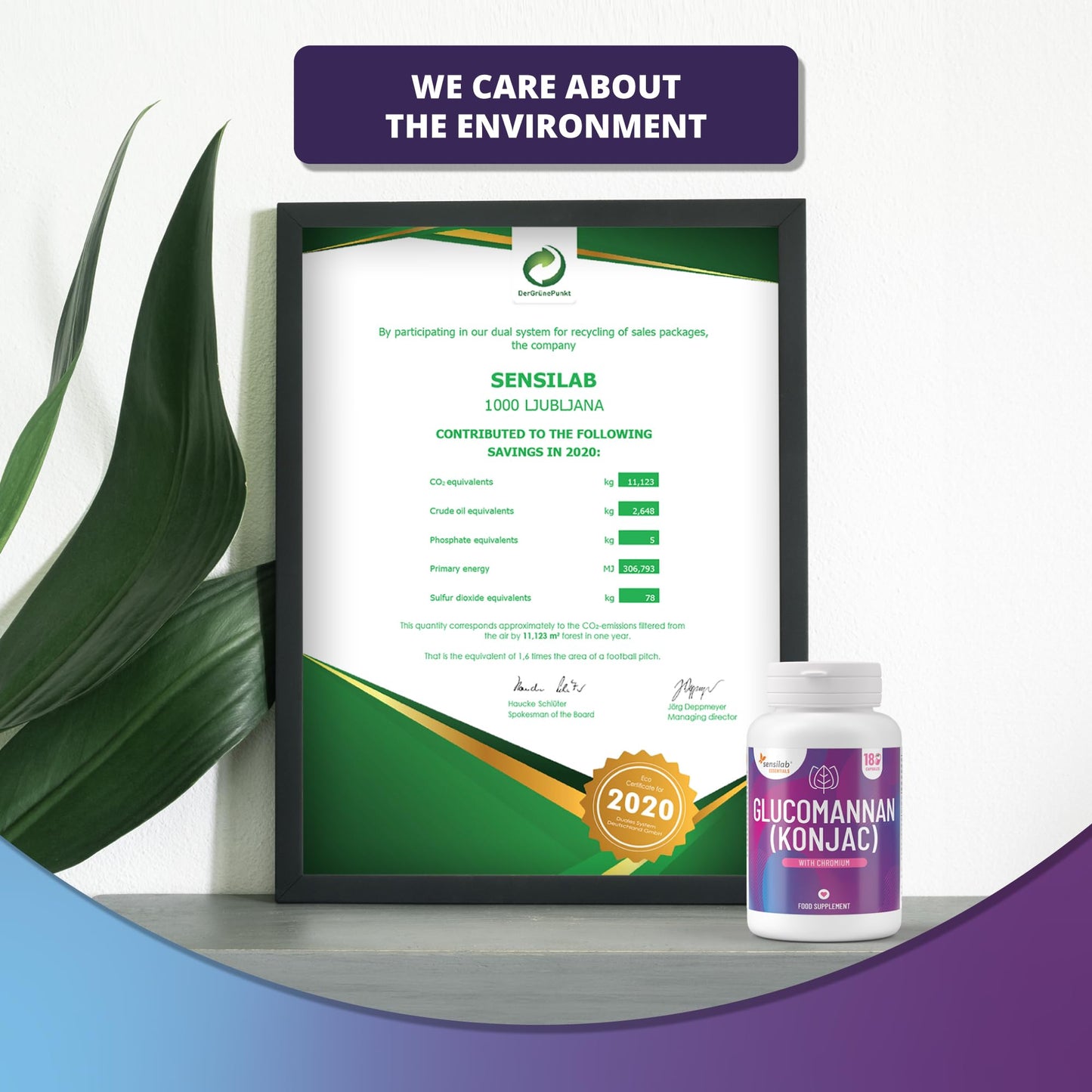 Glucomannan (Konjac) 3000 mg High Dose Capsules with Chromium, Vegan, Additives Free, Allergen Free, Non-GMO, 180 Capsules by Sensilab Essentials