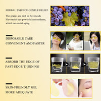 ZODENIS Under Eye Patches (20 Pairs) - 24K Gold Mask Amino Acid & Collagen, for Care, Masks Dark Circles and Puffiness, Beauty Personal Care (Gold)