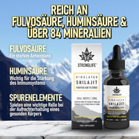 Shilajit Resin Stronglife Himalayan Liquid Oil Drops 30 gram Equivalent | Natural Source of Fulvic Acid & Mineral Oral Drops | UK Lab Certified | 30ml