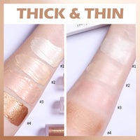 Erinde Liquid Highlighter Makeup, Shimmer Cream Highlighter, Natural Light Face Highlighter, Brightening Liquid Highlight, Face Body Glow Makeup, Glow Drops Makeup, Highlighter Makeup #03 Rose Gold