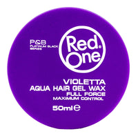 Redone Hair Styling Aqua Wax Violetta 2 x 50ml | Travel Size | Strong Hold | Hair Gel Wax | Ultra Hold | Lavender Scent | Men & Women Hair Wax | Maximum Control 2 PCS