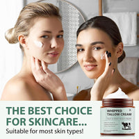 ThamGlow Beef Tallow for Skin Care, Tallow and Honey Balm, Tallow Face Cream, Tallow Face Moisturizer, Organic Grass-Fed Whipped Tallow Balm