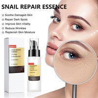 ISBEAUSOLS Snail Mucin Essence-Face Serum for Women-Skin Care with Hyaluronic Acid,Niacinamide&Collagen-Anti-Dark Spots, Wrinkle, Aging Brightening Serum Face-Collagen Snail Essence 100ml