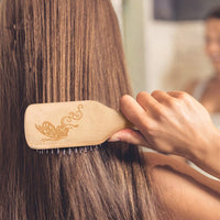 Hair Brush Boar Bristle Hairbrush for Thick Curly Thin Long Short Wet or Dry Hair Adds Shine and Makes Hair Smooth, Best Paddle Hair Brushes and Comb Set for Men Women Kids