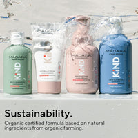 MÁDARA Organic Skincare | KIND Mild Shampoo, 250ml – Organic Certified Baby Shampoo For The Whole Family, Gently Purifies And Softens Hair, Beneficial For Fragile Hair And Sensitive Scalp