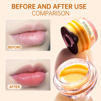 Leogony 2PCS Honey Pot Lip Balm Set, Moisturizing Strawberry Honeybalm Lip Balm, Repair Honey Bee Lips Balm Uk