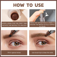 SHEBEEDO Eyebrow Pen New Upgraded Microblading Eyebrow Pen With Brow Fection Angled Brush Brow Pen Natural Brows Long Lasting Quick Drying Eye Brow Pen Natural Shaping Outlining Filling Eyebrow Makeup