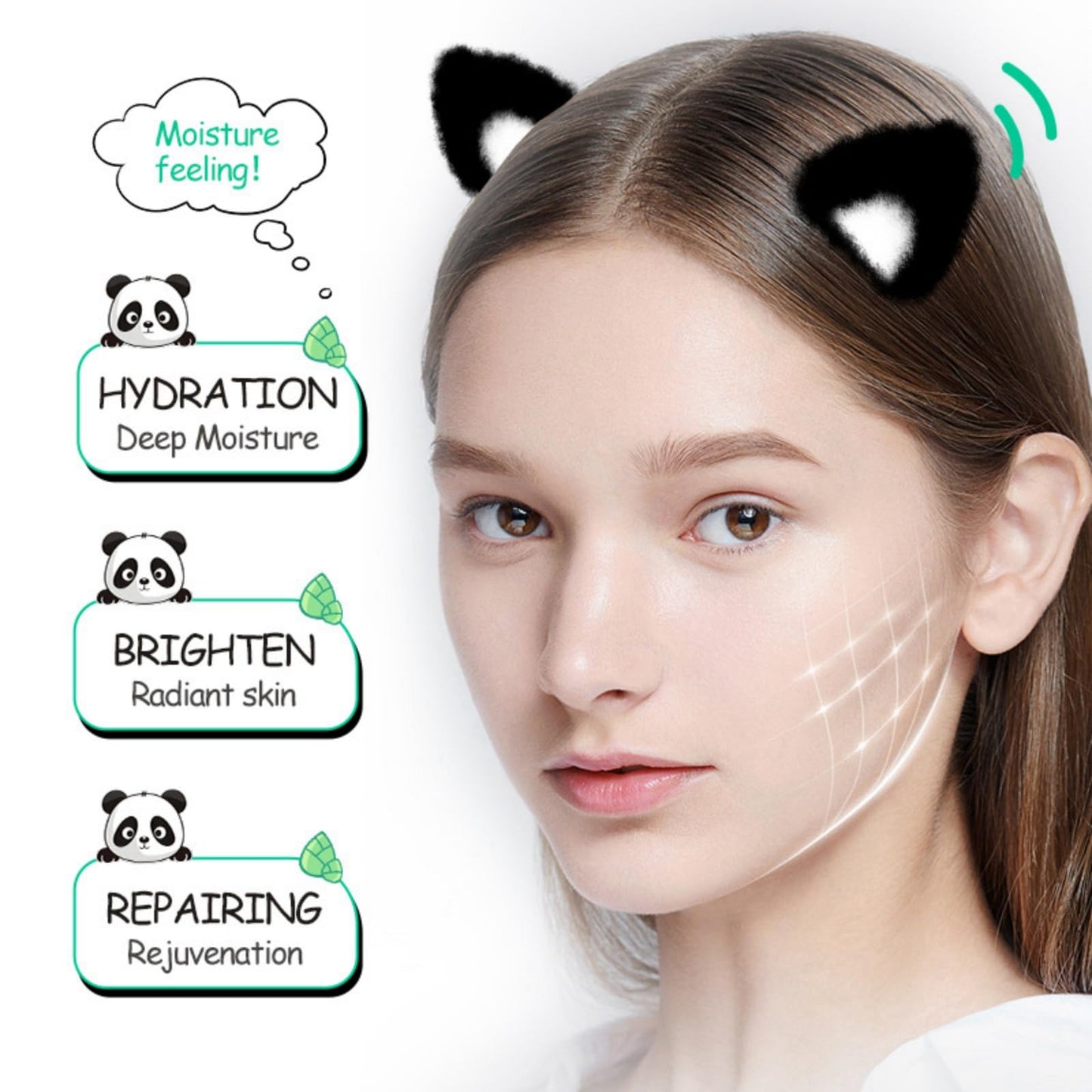 Ruojiar 3Pcs Face Masks Skincare,Sheet Mask Set,Fun Animal Printed Sheet Face Mask,Hydrating & Nourishing Face Masks Beauty,Moisturising Face Masks,Hydrating Anti Aging Face Masks Set,Overnight Face Mask