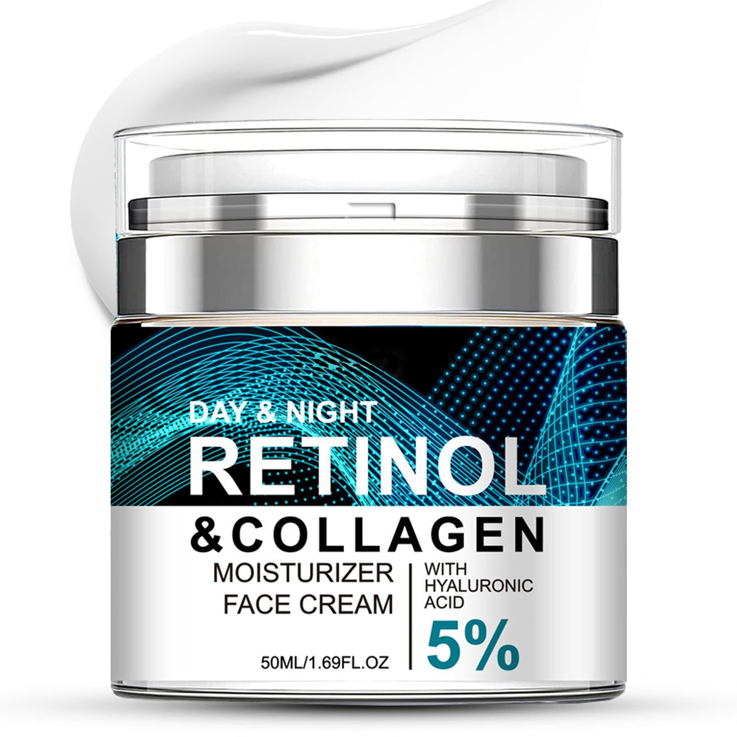 Shefave Retinol Cream For Face, Anti Aging Face Cream With 5% Hyaluronic Acid - Skin Tightening & Wrinkle Reduction Facial Moisturiser - Lifting And Firming For Youthful Glow