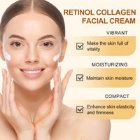 Cureluxe Retinol Face Cream with Hyaluronic Acid, Collagen & Vitamins B5, C, E – Anti Wrinkle & Anti Ageing Moisturiser – Dark Spot Corrector Facial Care – Hydrating Night Cream for Women & Men 50g