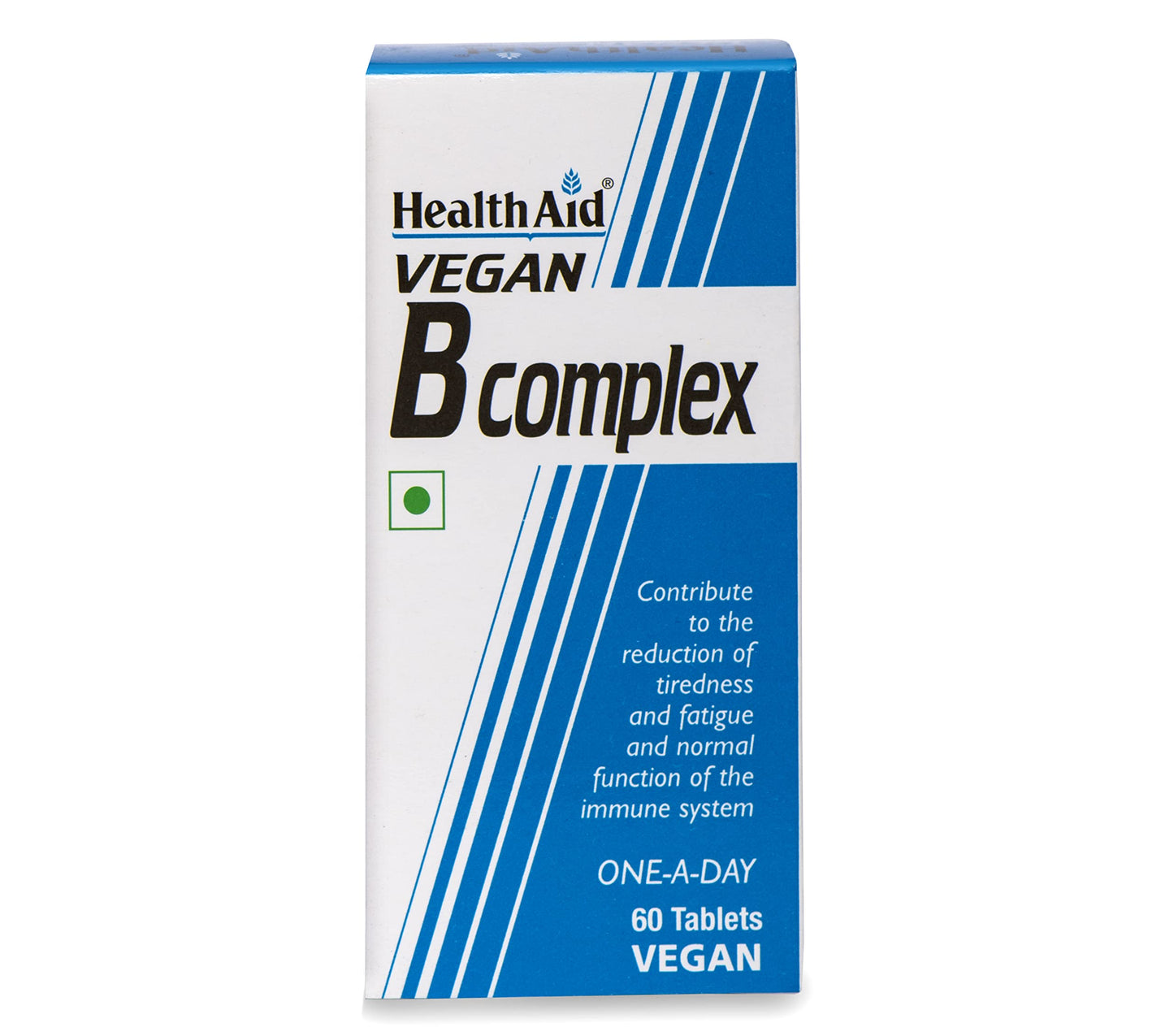 HealthAid Vegan B-Complex Tablets - (Pack of 60 Tablets)
