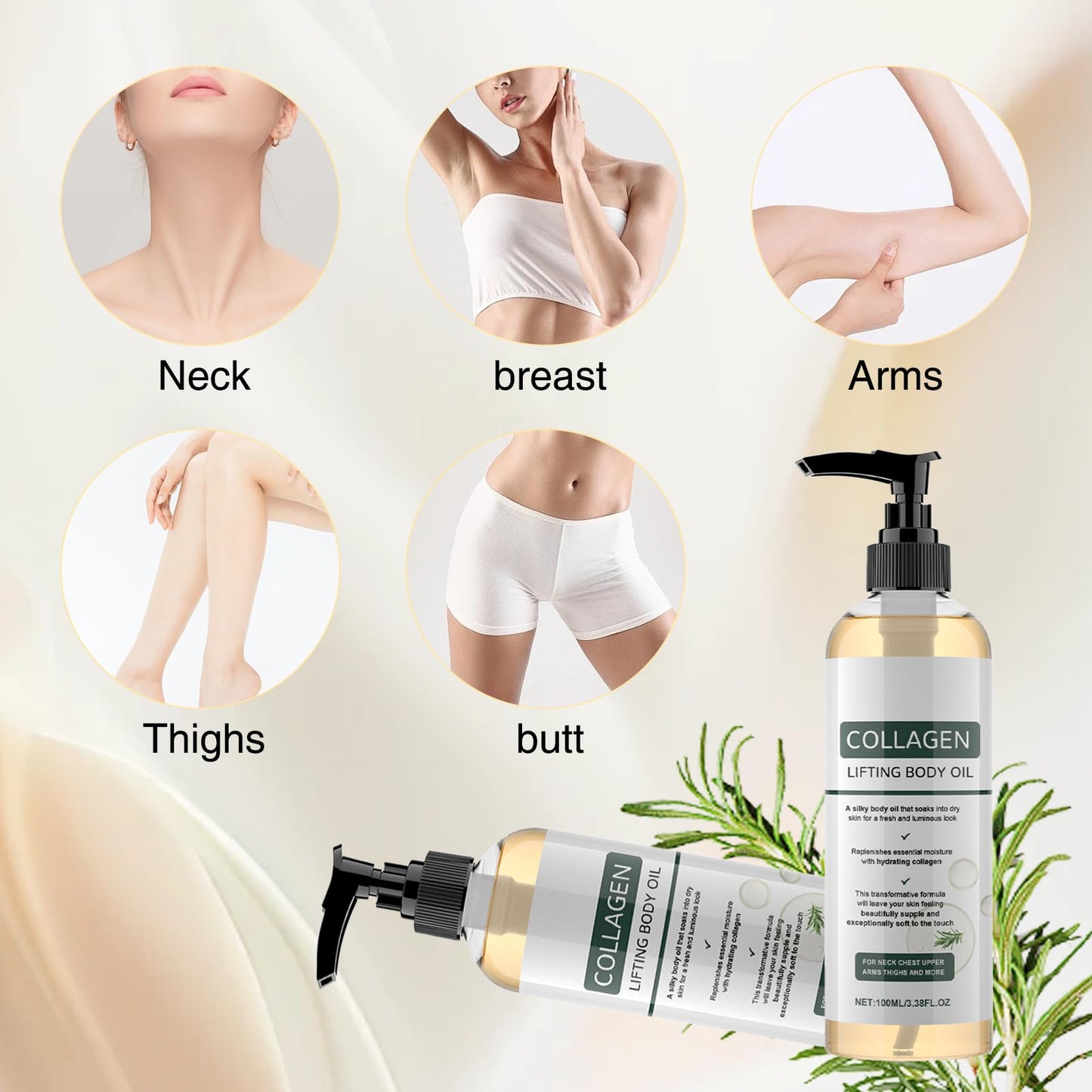 COWANIEE 2pcs Magic Body Oil Firming for Women,100ml
