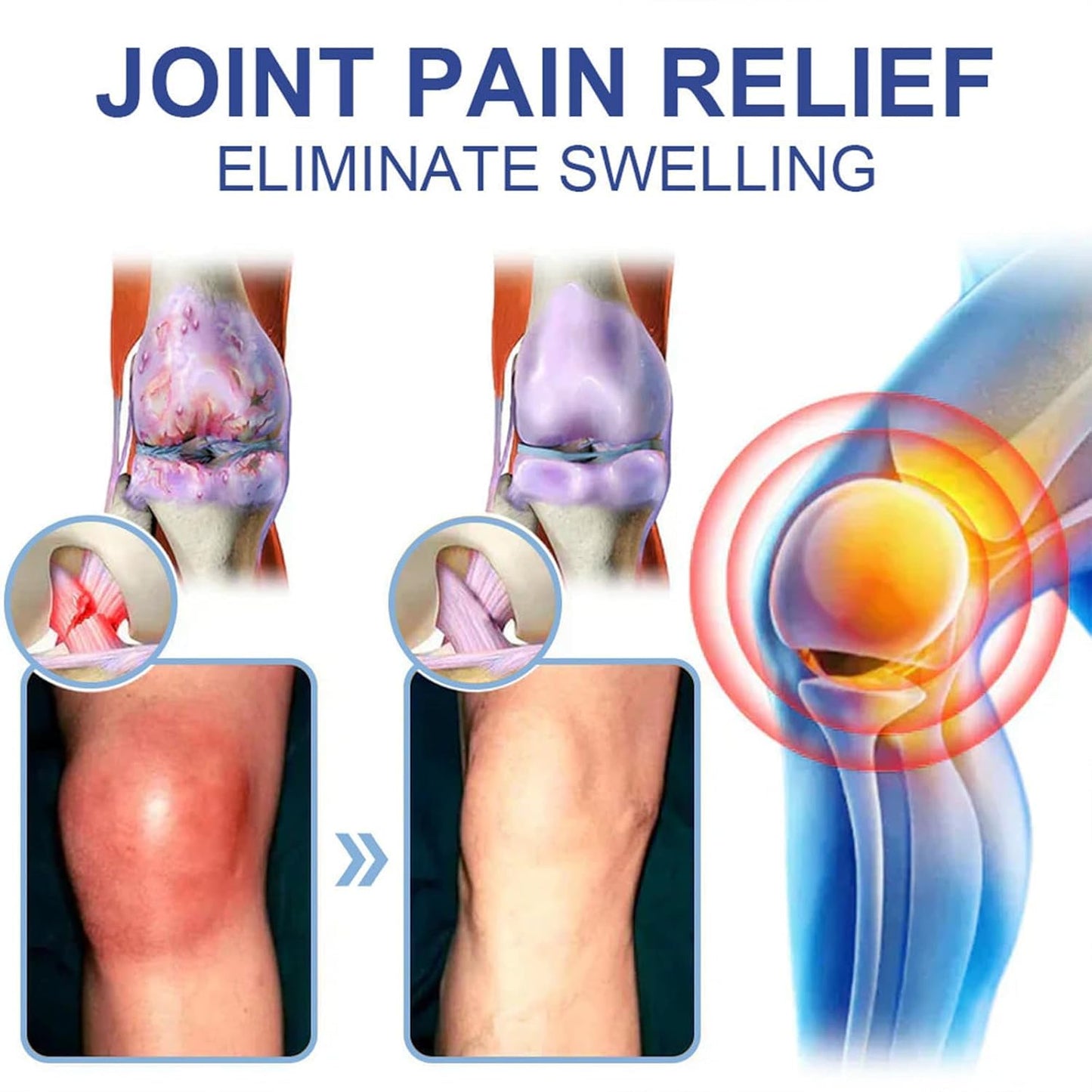 KoolShiro 2Pcs Magnesium Pa-in Relief Cream, Professional Joint Magnesium Cream for Relief, Natural Joint Gel Effective Relieffor Back, Neck, Hands, Knees