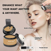 Mifeloy MIFELOY 2 Set Root Cover Up Powder, Dark Blonde, Touch Up Hair Color for Grey, Instantly Coverage Dye for Thinning Grays Hairline, Roots Concealer for Beard Line Eyebrow, Shadow Conceals Hair Loss