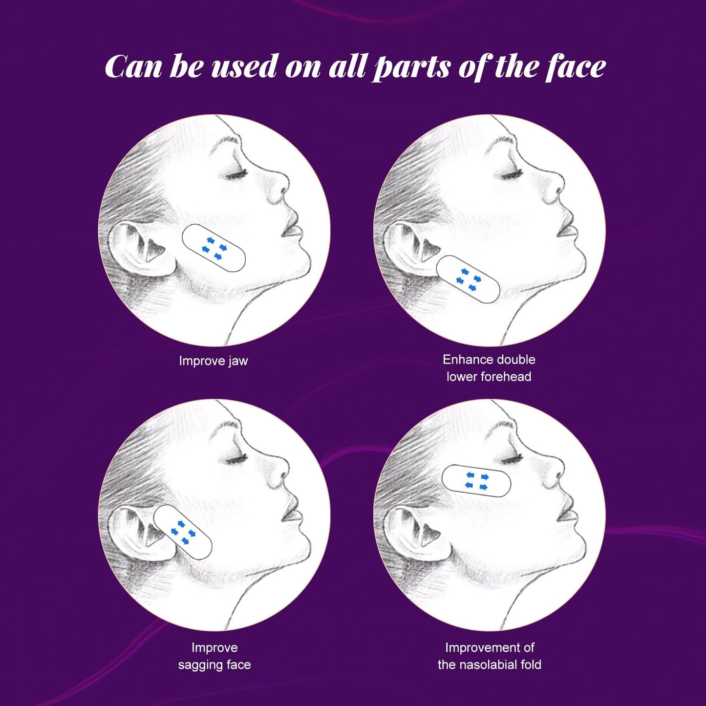 EliiSkinn 120pcs Face Tape- Invisible Face Lift Tape - Waterproof and Instant Makeup Tool for Wrinkles, Anti-Wrinkle Patches for an Instant Lift