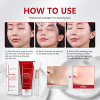 INSKIN Collagen Overnight Peel-Off Mask, Overnight Face Mask,Collagen Face Mask Over-night,Coll-agen Night Wrapping Mask, Hydration &Boosts Elasticity,Soothing,Reduces Wrinkle with Brush