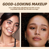 Xunzhi Freckle Pen,Waterproof Freckle Pen,Natural Lifelike F-reckle Makeup P-en,Water Resistant Faux Freckles,Fake Freckles,Waterproof Longlasting Soft Dot Sopt F-reckle,Small Round Head F-reckles P-en,02#