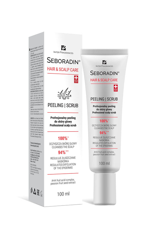 SEBORADIN Seboradin Enzyme Scalp Scrub Peeling Exfoliator With AHA Exfoliating Treatment Gentle Cleaning Sebum Regulation Renewal Treatment With Natural Ingredients 100 ml