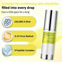 Shefave The Vita A Retinol Shot Tightening Serum, Retinal Shot Tightening Booster, Retinol Serum For Face, Dark Spot Remover For Face | Pore Minimizer, Anti-Aging & Wrinkles | Firmer & Smooth Skin, 30ml