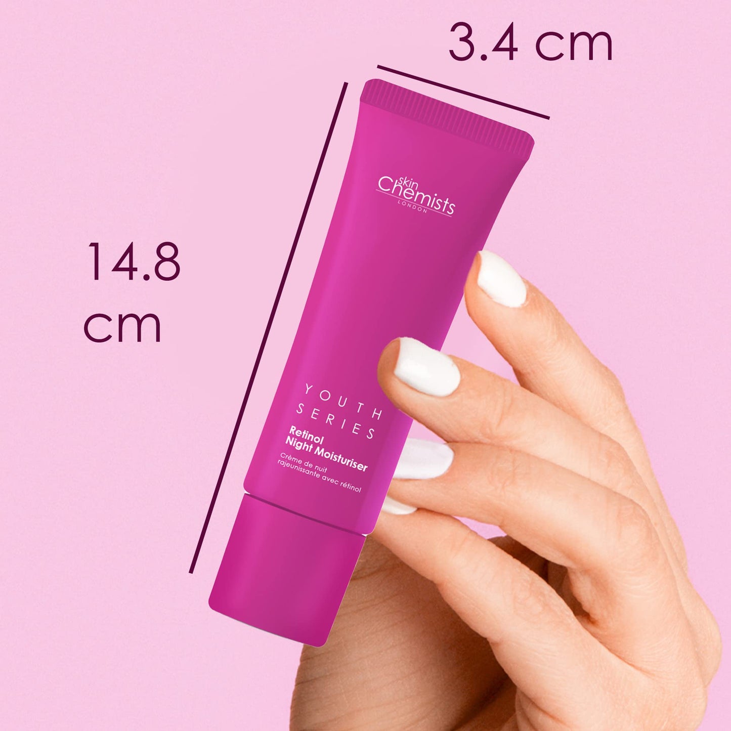 skinChemists Skin Chemists Retinol Night Moisturiser | With CC Retinol 1%, Hyaluronic Acid 0.1%, Allantoin 0.1%| Protects against fine lines and wrinkles| 50 ml (Night Moisturiser)