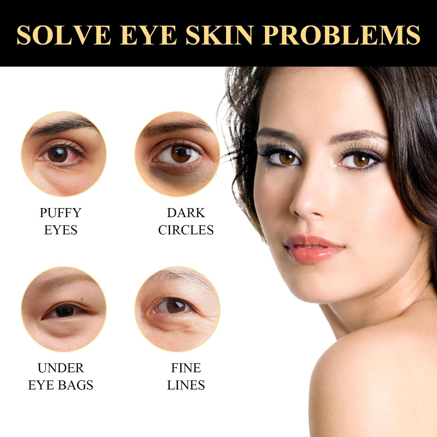 Instant Eye Tightener, Eye Bag Cream Instant Firmx Eye Tightener for All Skin Eye Cream for Tightens and Smoothes for Dark Circles Fine Lines Puffiness,Fade Fine Lines (2PCS)