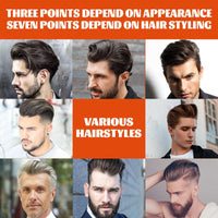 QIEEUMIN 2 in 1 Hair Wax Gel with Comb, Hair Setting Gel with Dip Comb, Men Hair Styling Gel with Comb, Long-Lasting Fluffy Fast Build Hair Oil Head Gel 100ml