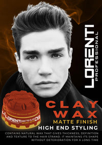 Lorenti Tokyo & Seoul Hair Styling Wax | Matte Clay Wax No Shine Strong Hold | No: 09 Brown Wax 150 ml
