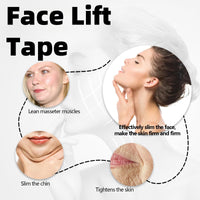 100PCS Face Lift Tape Invisible,Face Lift Tape,Face Tape,Anti Wrinkle Patches,Face Lift Stickers,Elasticity Tighten Lift Patches,Facial Wrinkle Patches,Face Tape for Wrinkles,Face Lifting Tape