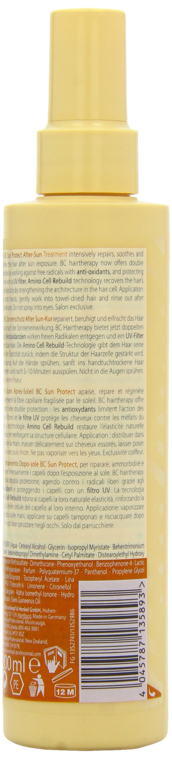 Schwarzkopf Bonacure Sun Protect After-Sun Treatment 200ml