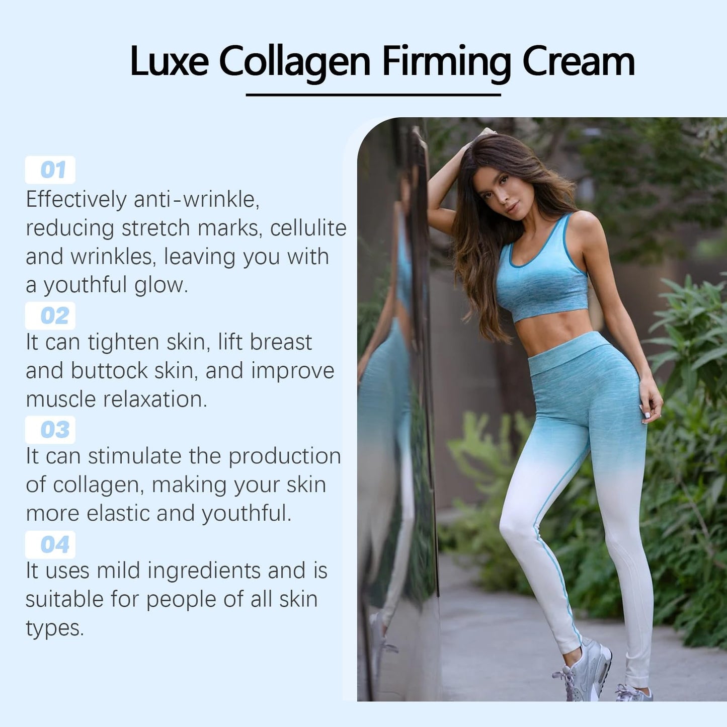 Luxe Collagen Firming Cream,Skin Firming Cream,Anti-Aging Moisturizer with Collagen,Ultra Firming & Revitalizing Cream,Collagen Cream,Skin Firming Body Cream,Firming Body Cream,Skin Tightening Cream