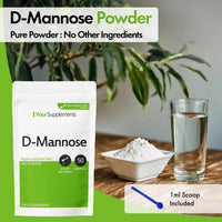 YourSupplements Your Supplements - D Mannose Pure Powder 50g | Natural & Non GMO | Vegetarian & Vegan Friendly | Scoop Included