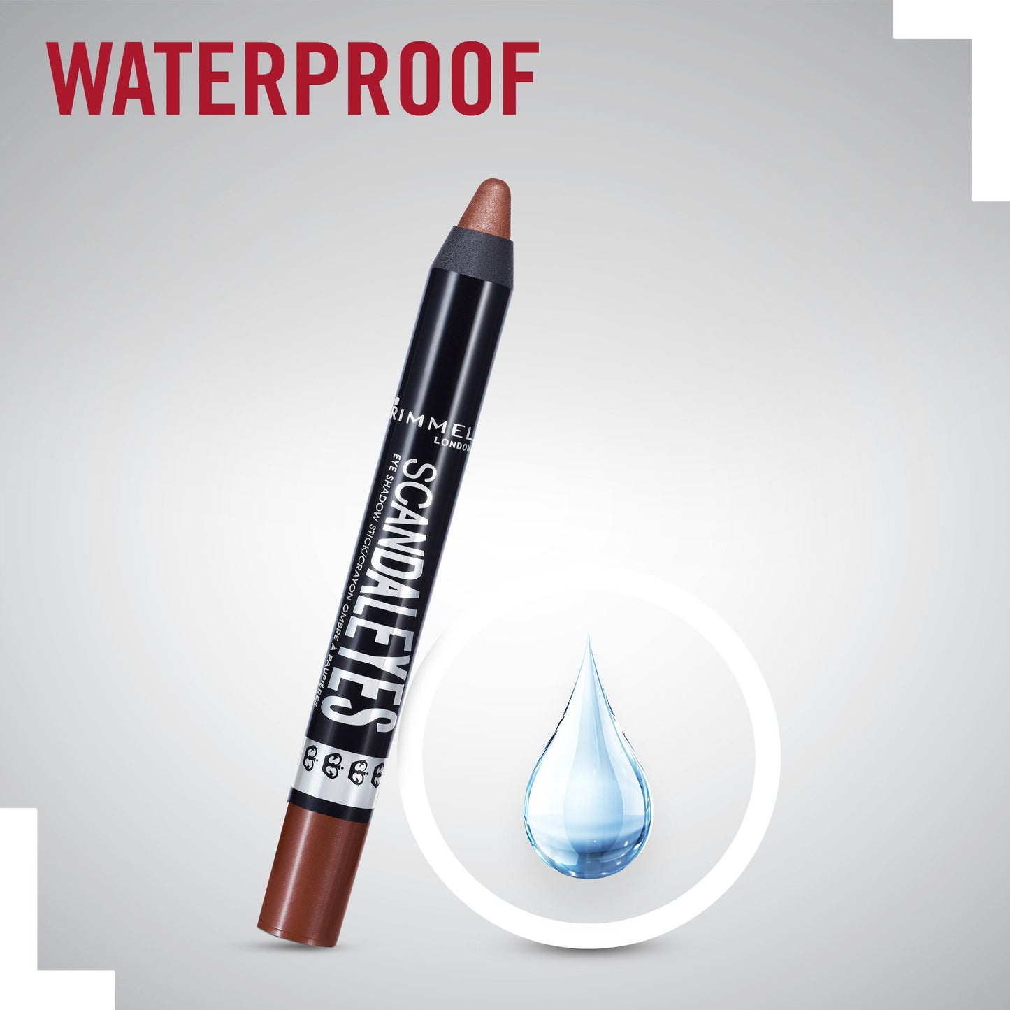 Rimmel London Scandaleyes Shadow Stick, 3 Bad Girl Bronze, .25 g