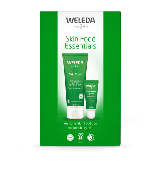 Weleda Skin Food Essentials Duo Pack, Gift Set - Skin Food Original 75ml & Lip Balm, Skin Care Sets for Women & Men, Multiple Uses, 100% Certified Natural, Organic