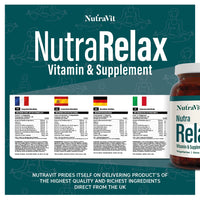 NUTRA Relax - Calming Supplement|30 Tablets | Supporting Relaxation| Containing Chamomile, Lemon Balm, Griffonia| Optimal Tranquility - by NutraVit