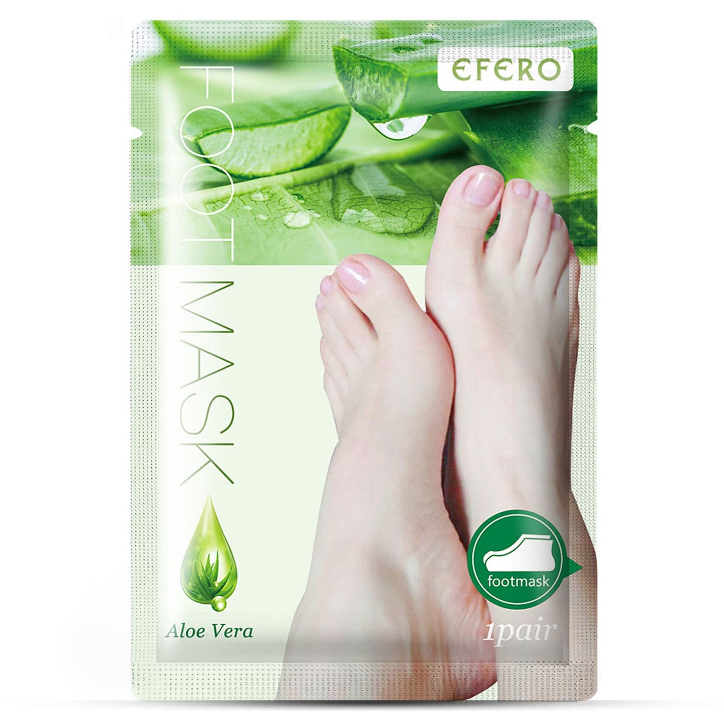 Tongyend Foot Peel Mask,3Pcs Natural Aloe Vera Gel Foot Mask,Foot Peel Mask For Hard Skin,Exfoliating Feet Peeling Socks,Foot Callus Remover,Foot Care,Feet Hard Skin Remover,Pedicure Sets For Feet (Aloe Vera)