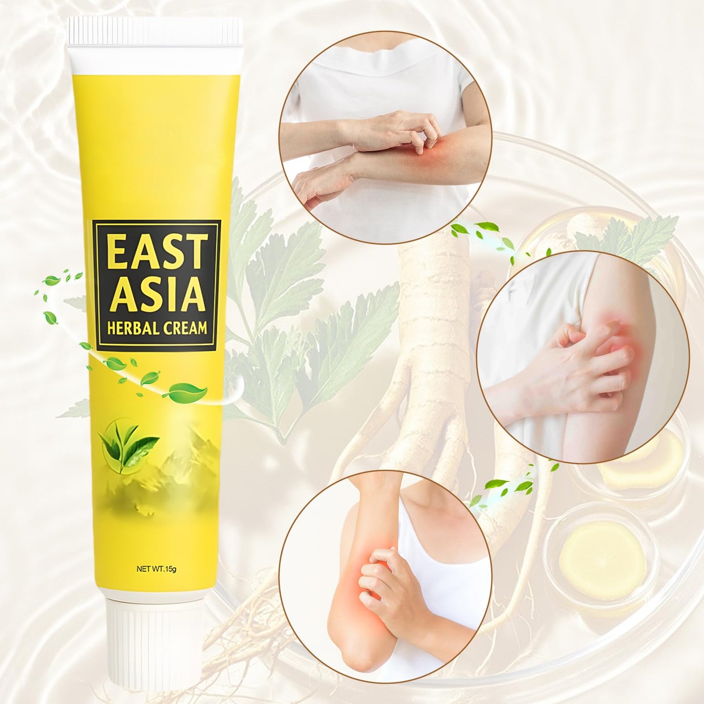 KoolShiro 2Pcs Herbal Cream, Smiles and Joys Herbal Cream, East Asian Natural Herbal Body Cream, Natural Moisturising Cream With Botanicals, Long-lasting Skin Care for All Skin Types