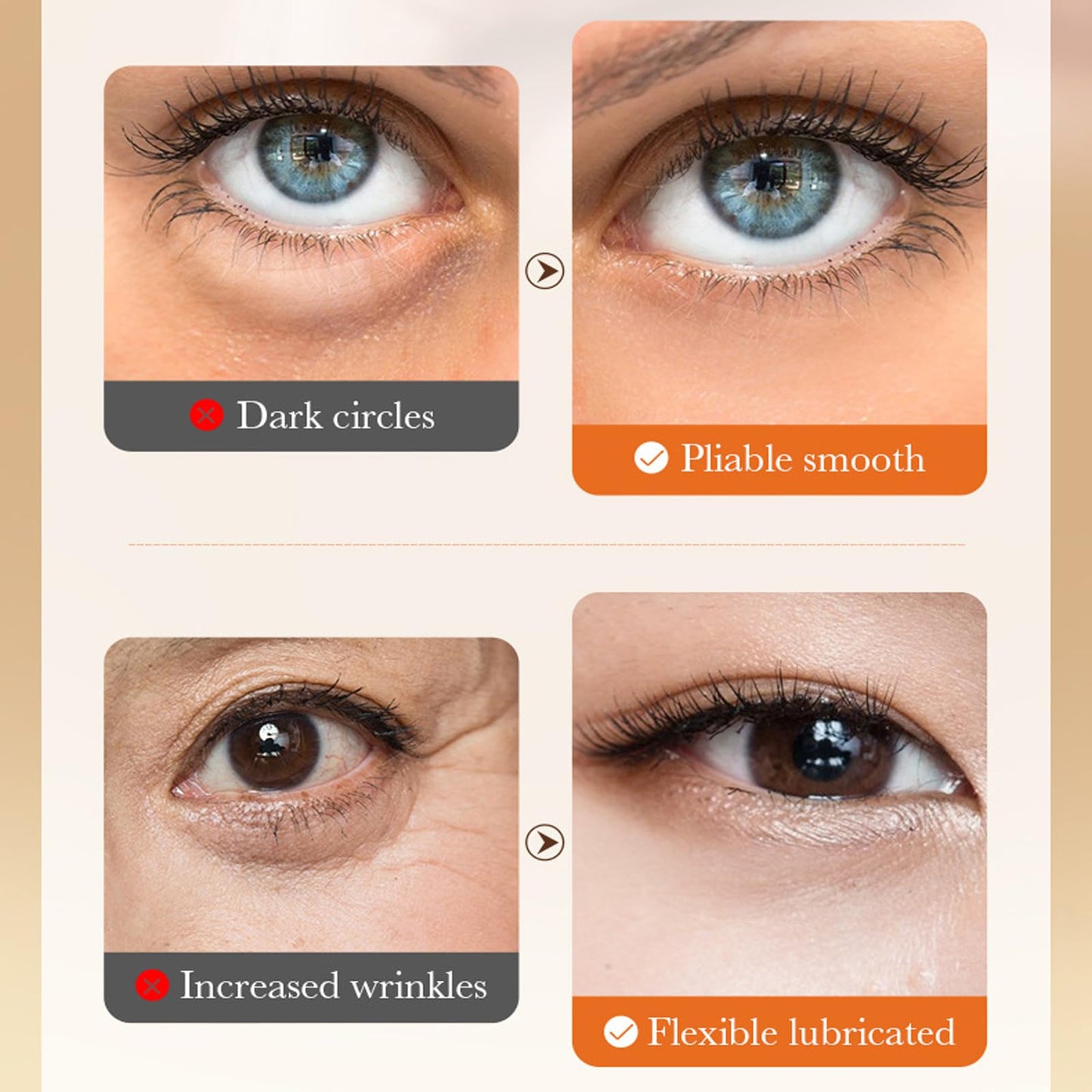 Turmeric Eye Cream Anti Aging Under Eye Cream for Dark Circles and Puffy Eyes Moisturising Anti Wrinkle Eye Cream for Dark Circles Under Eye Cream for Reduce Fine Lines & Wrinkles, Brighten