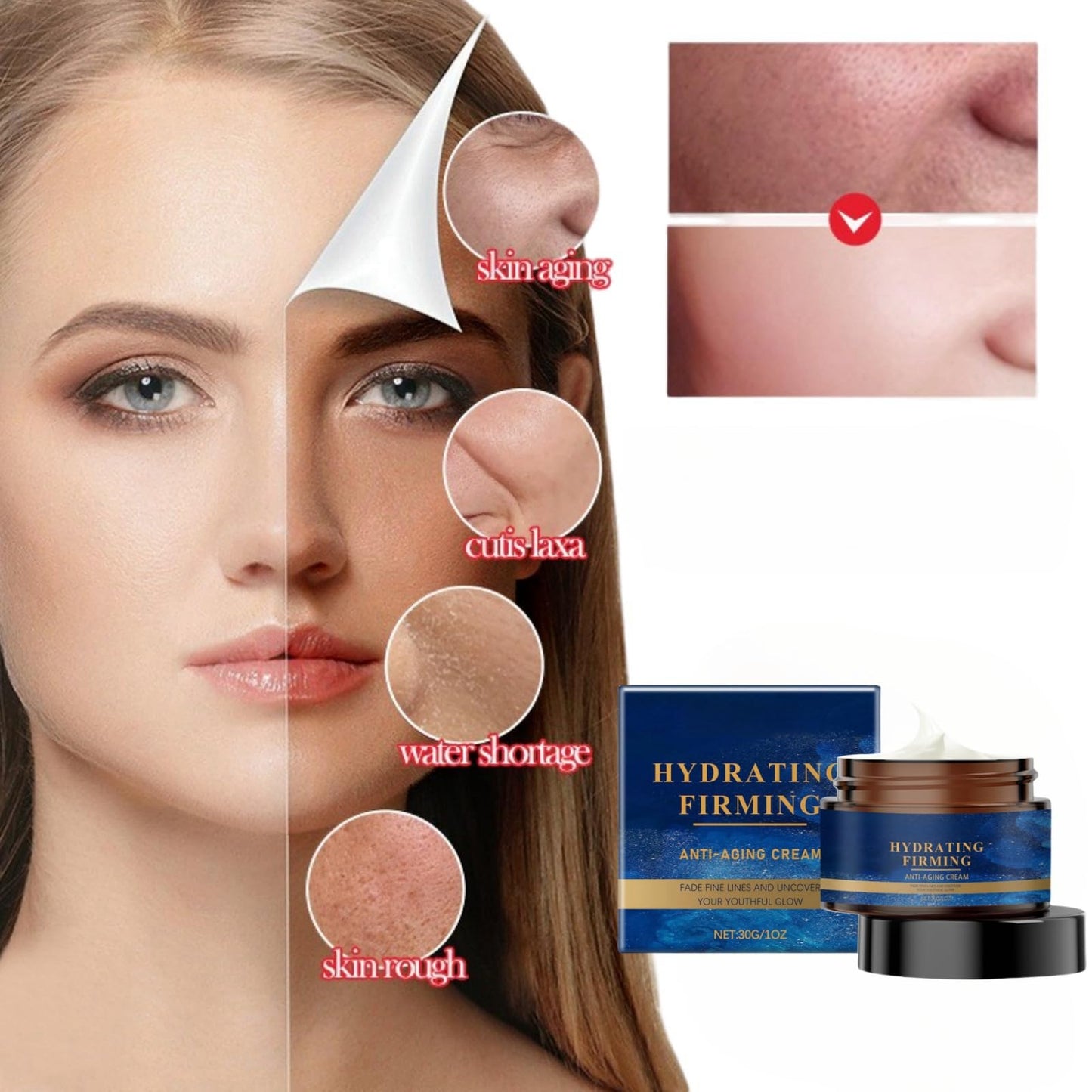 Oumun Wrinkle Removal Cream,Anti Wrinkle Face Cream,Face Cream,Tightening Anti-Wrinkle Cre-am,Erase Lines and Wrinkles,Moisturiser Face Women,Instant Face Lift Cre-am for All Skin
