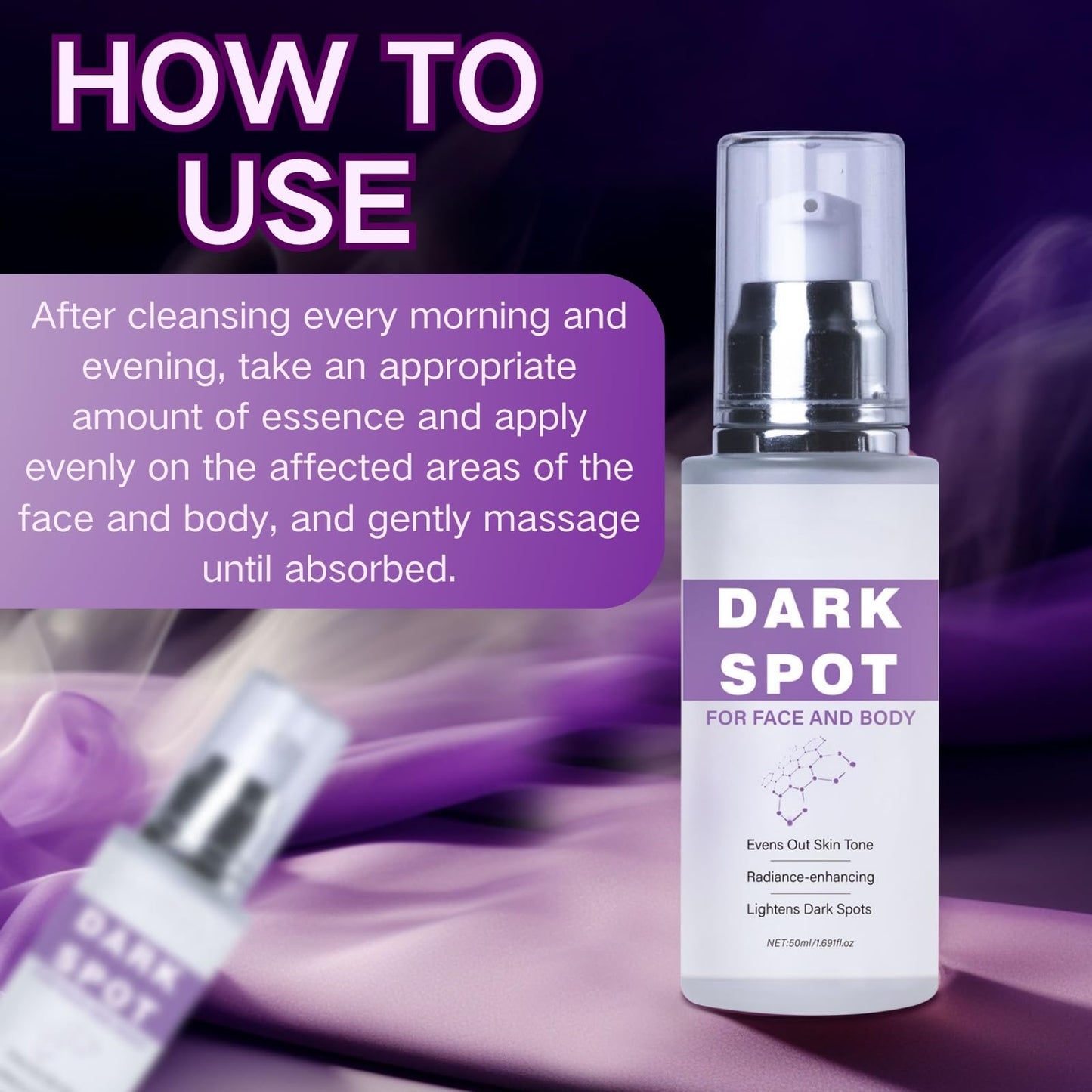 Cureluxe Dark Spot Remover for Face & Body - Melasma Treatment Cream with Niacinamide & Hyaluronic Acid, Pigmentation Removal Cream for Age Spots & Hyperpigmentation, Correcting Glow Serum, 50ml Moisturiser