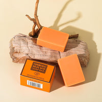 IREV Turmeric Soap with Kojic Acid, Turmeric Soap Bar For Face and Body, Kojic Acid Soap For Dark Spot Remover Brightening Turmeric Soap Bar for Acne Face Bar For Cleansing Exfoliating Wash 200g